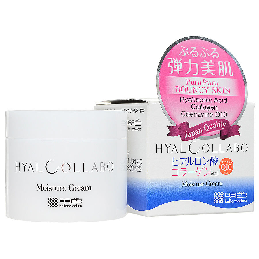 MEISHOKU Hyalcollabo Cream, 48гр. Крем-гель для лица увлажняющий с наноколлагеном и наногиалуроновой кислотой