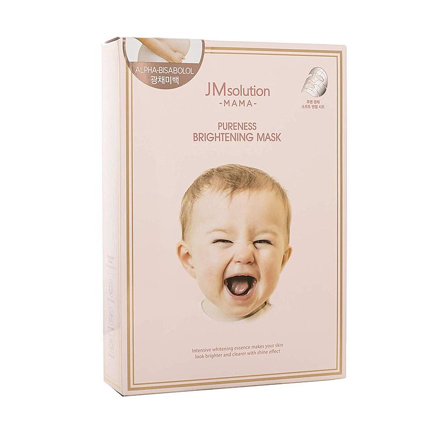 JM SOLUTION Mama Pureness Brightening Mask, 30мл. JMsolution Маска для лица тканевая для сияния кожи для будущих мам