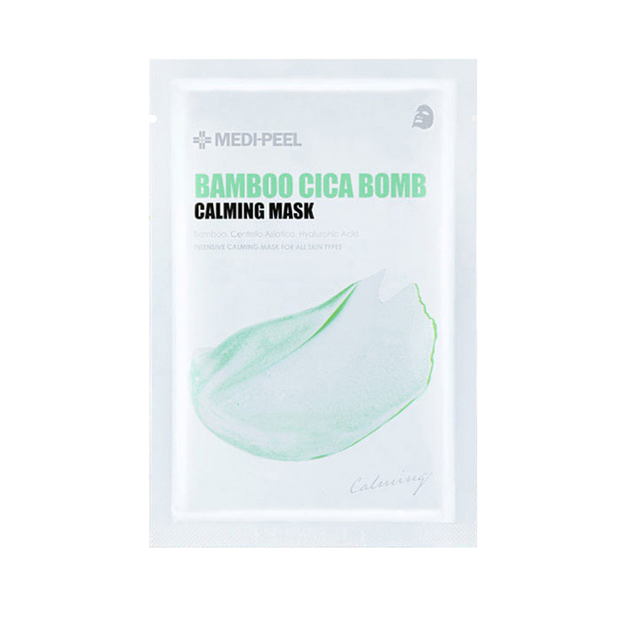 MEDI-PEEL Bamboo Cica Bomb Calming Mask, 25мл. Маска для лица тканевая противовосполительная с центеллой и бамбуком