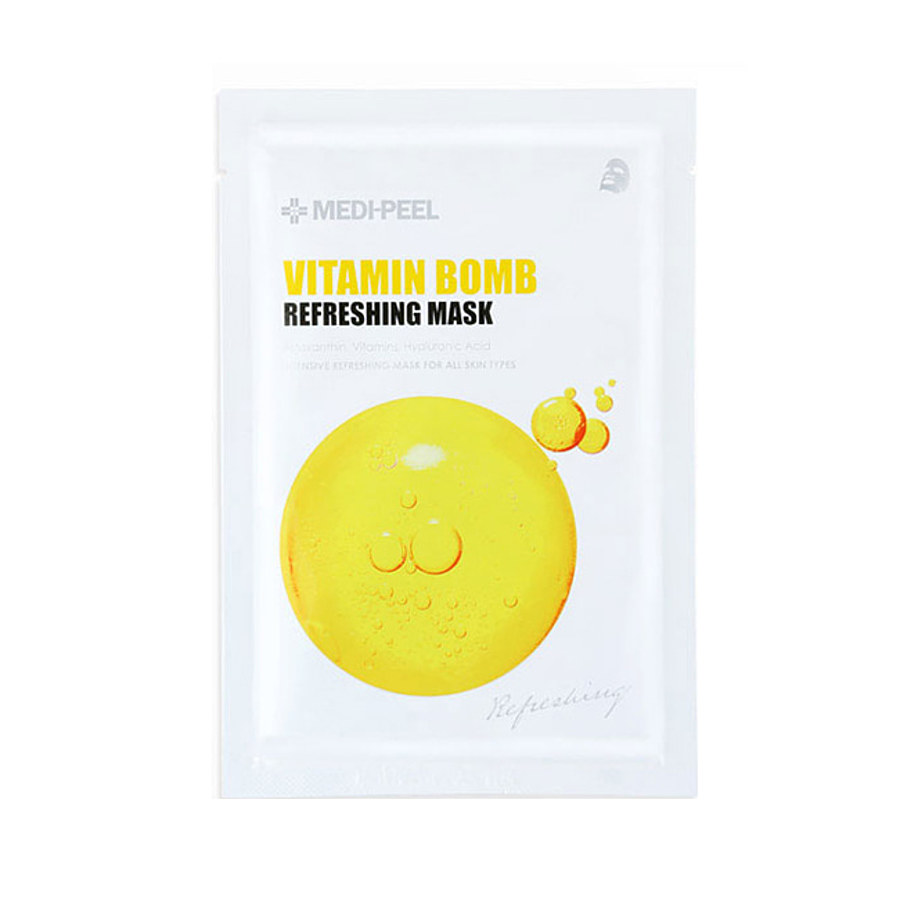 MEDI-PEEL Vitamin Bomb Mask, 25мл. Маска для лица тканевая осветляющая с витамином С и Е