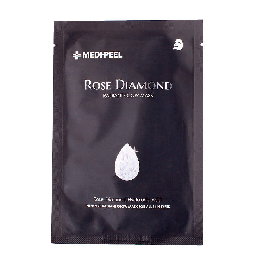 MEDI-PEEL Rose Diamond Mask, 25мл. Маска для лица тканевая для сияния кожи с алмазной пудрой