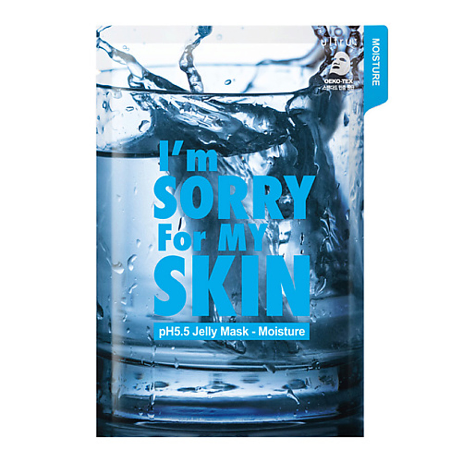 I`M SORRY FOR MY SKIN (ULTRU) I'm Sorry For My Skin pH 5.5 Jelly Mask-Moisture (Water), 33мл. Маска для лица тканево-гелевая ультраувлажняющая