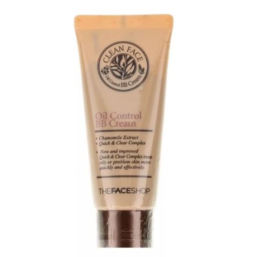 THE FACE SHOP Clean Face Oil Control BB Cream, 35мл. Матирующий BB-крем для жирной кожи