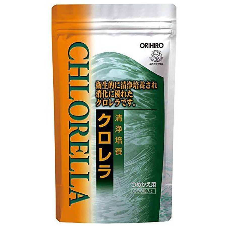 ORIHIRO Chlorella, 900 таблеток Хлорелла для омоложения организма