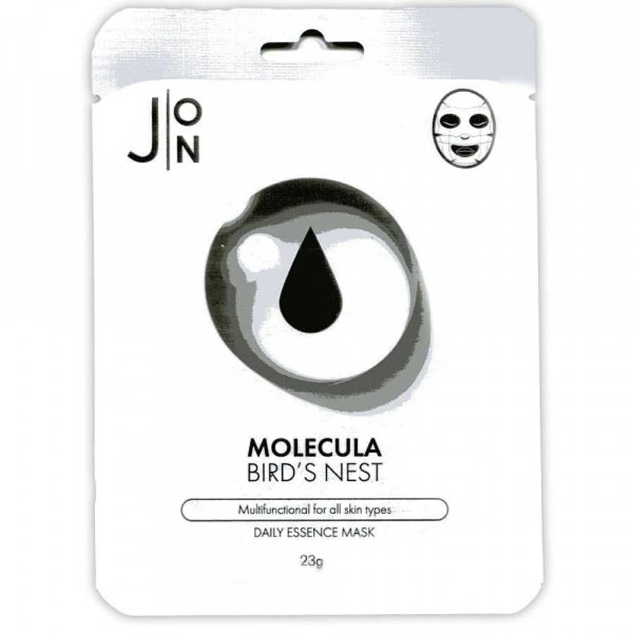 J:ON Molecula Bird’s Nest Daily Essence Mask, 23мл. Маска для лица тканевая увлажняющая с экстрактом ласточкиного гнезда