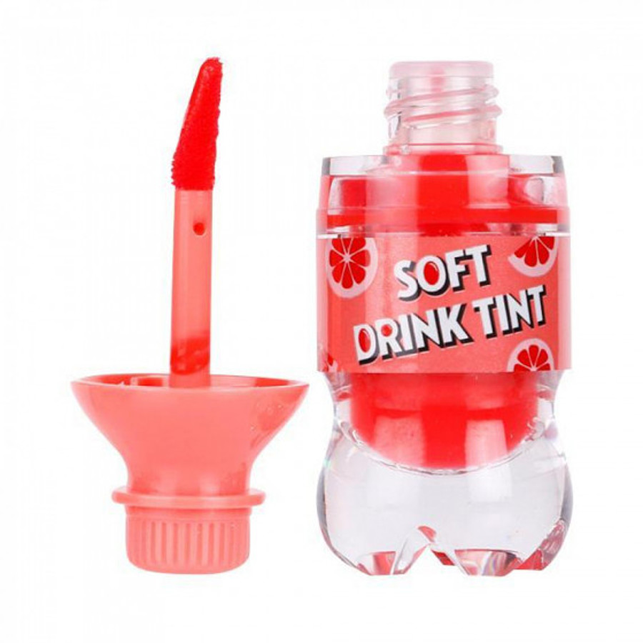 ETUDE Soft Drink Tint, OR201 Grapefruit Fantasy, 4гр. Тинт для губ "Грейпфрутовая фантазия"