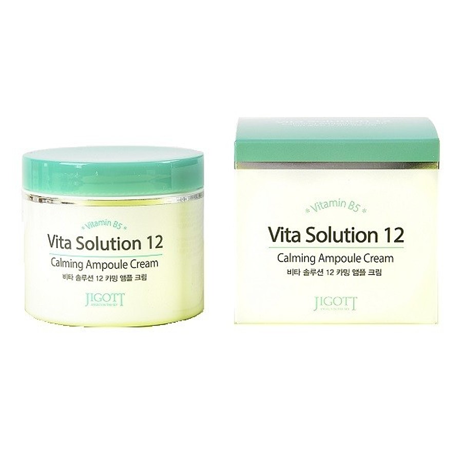 JIGOTT Vita Solution 12 Calming Ampoule Cream, 100мл. Крем для лица ампульный с маслом ши