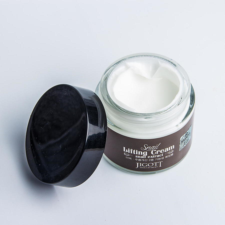 JIGOTT Snail Lifting Cream, 70мл. Крем подтягивающий с экстрактом слизи улитки