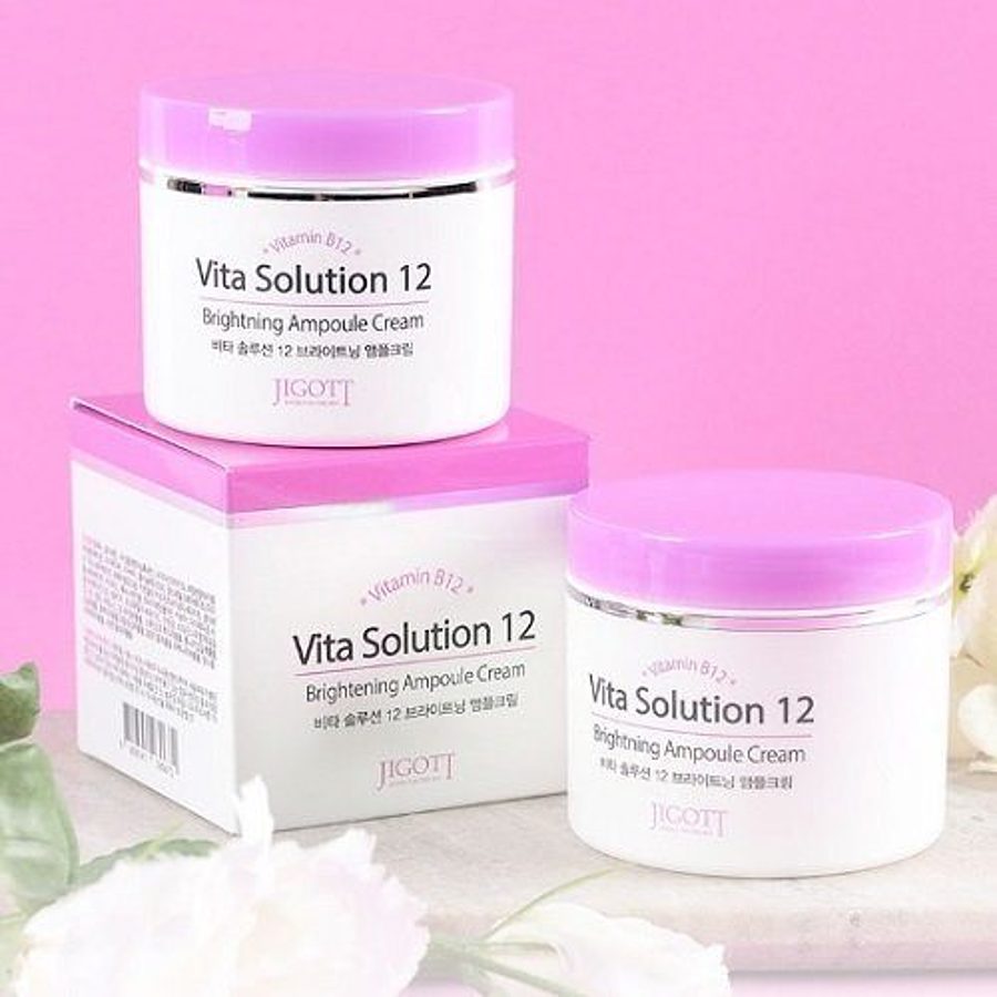 JIGOTT Vita Solution 12 Brighting Ampoule Cream, 100мл. Крем для улучшения цвета лица