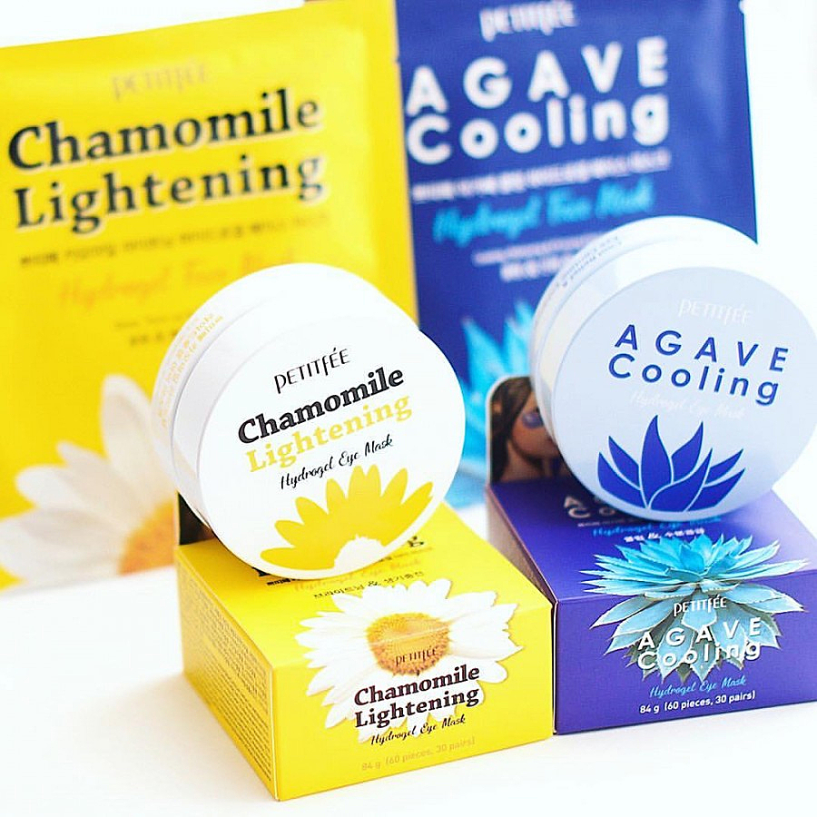 PETITFEE Petitfee Chamomile Lightening Hydrogel Eye Patch, 60шт. Патчи для глаз гидрогелевые осветляющие с ромашкой