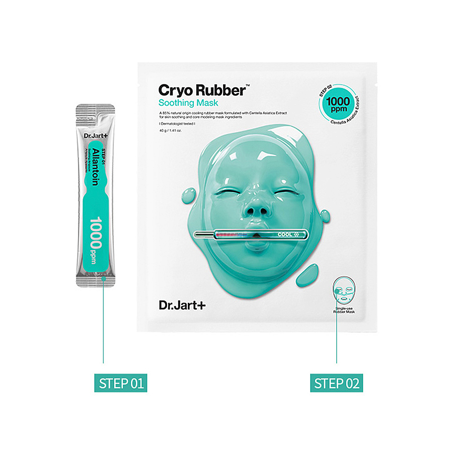 DR. JART+ Cryo Rubber With Soothing Allantoin, 40гр+4мл. Маска для лица альгинатная моделирующая с охлаждающим эффектом