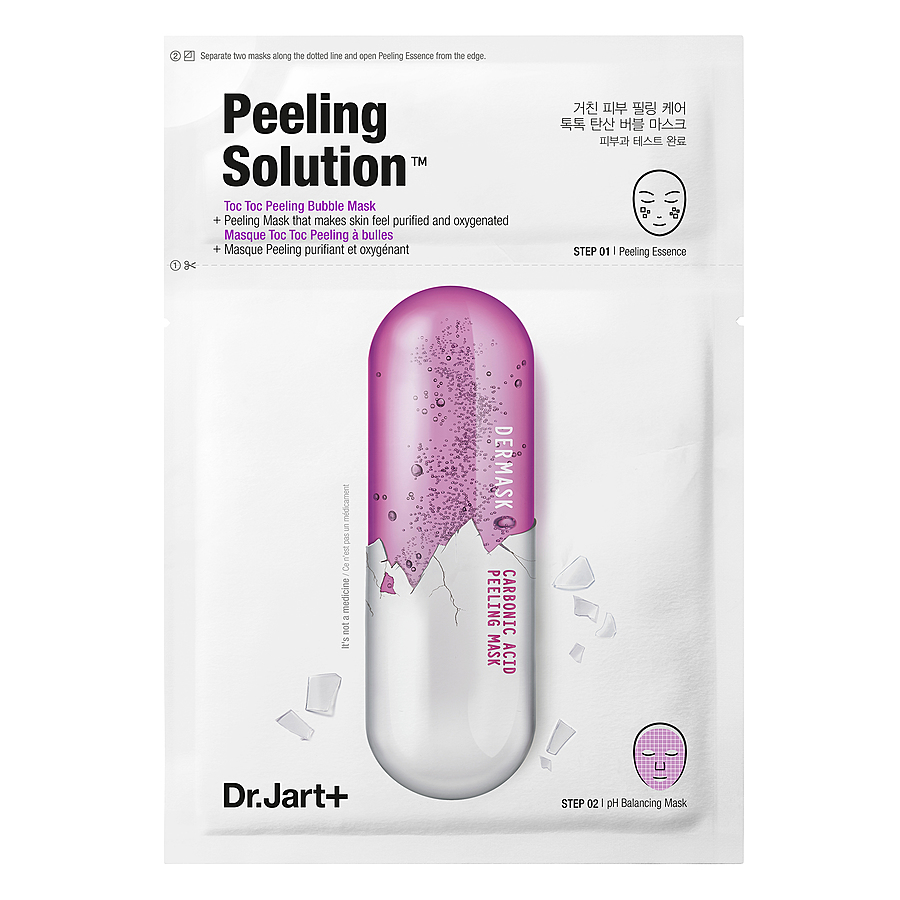 DR. JART+ Dermask Ultra Jet Peeling Solution, 27гр. Маска для лица тканевая двухступенчатая с эффектом пиллинга