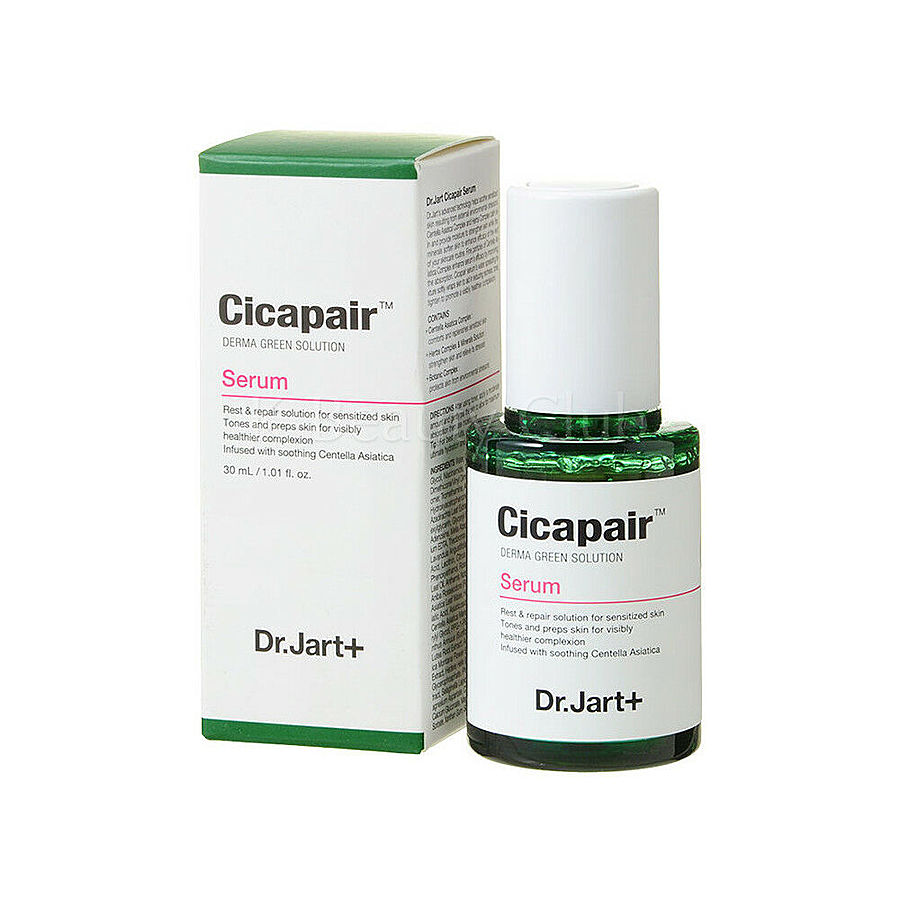 DR. JART+ Cicapair Serum Derma Green Solution, 50мл. Сыворотка для лица восстанавливающая с центеллой