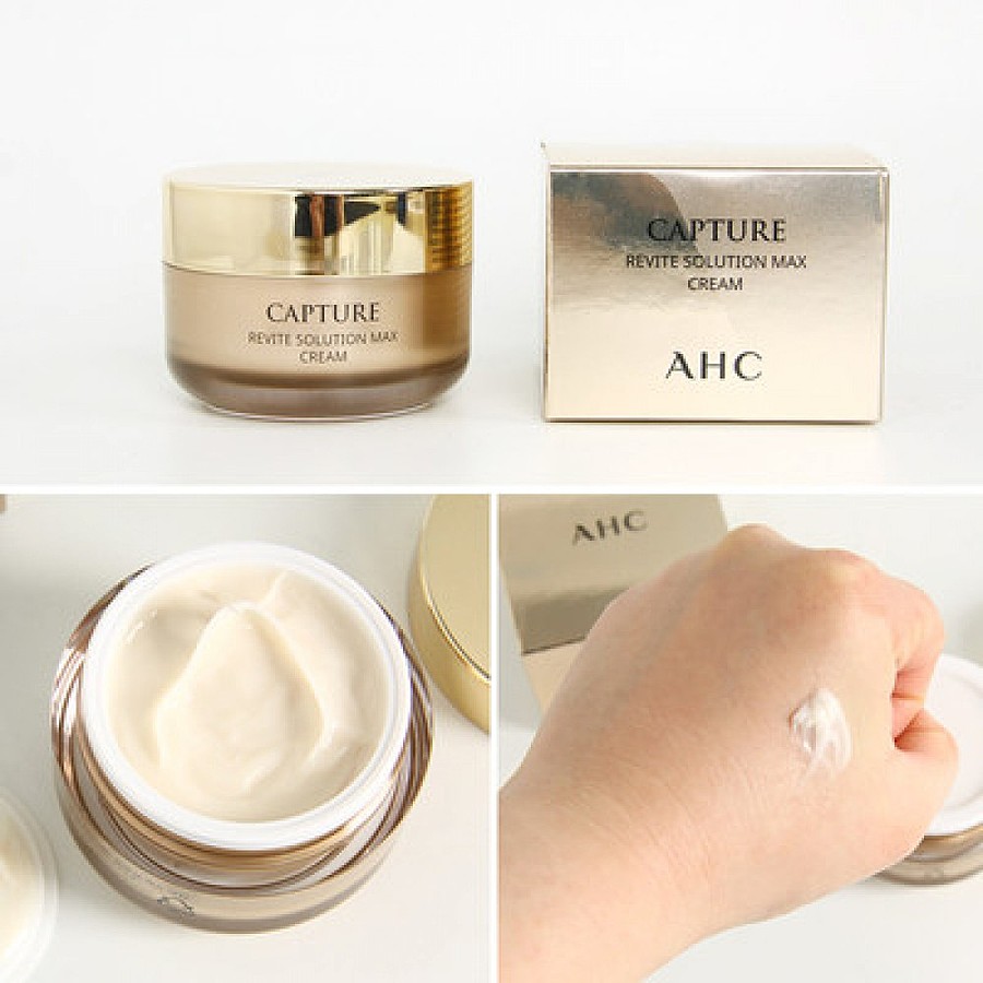 AHC Capture Revite Solution Max Cream, 50мл. Крем для лица антивозрастной увлажняющий для сухой кожи