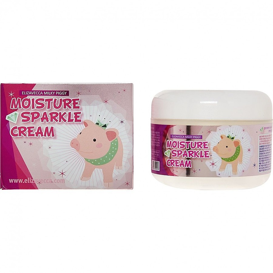 ELIZAVECCA Moisture Sparkle Cream, 100мл. Крем-база для лица с эффектом сияния кожи