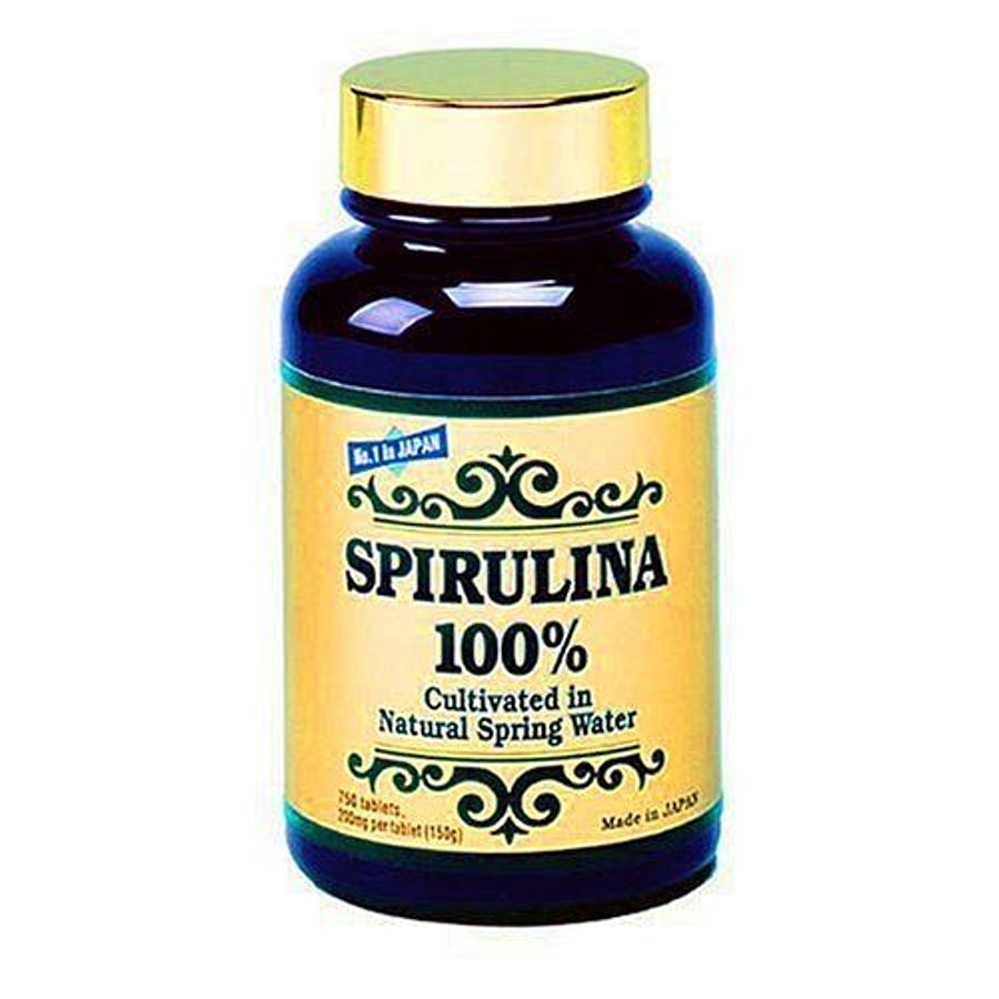 JAPAN ALGAE Spirulina 100%, 750 таблеток на 75 дней Спирулина