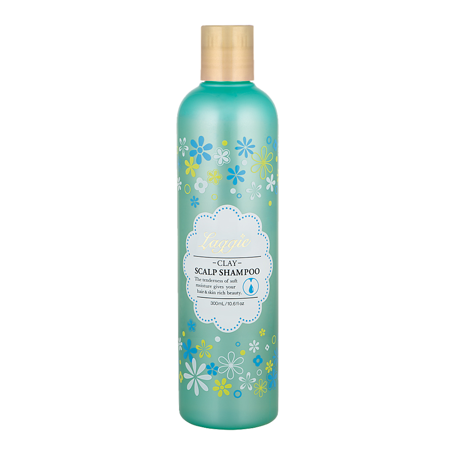 BIGAKU & LAZURIKO Laggie Clay Scalp Shampoo, 300мл. Шампунь для жирной кожи головы на основе японской глины Танакура