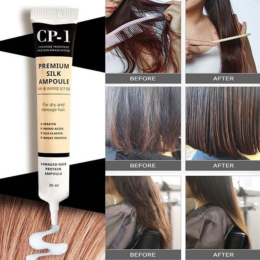 CP-1 CP-1 Premium Silk Ampoule, 4шт*20мл. Набор сывороток для волос несмываемых с протеинами шёлка