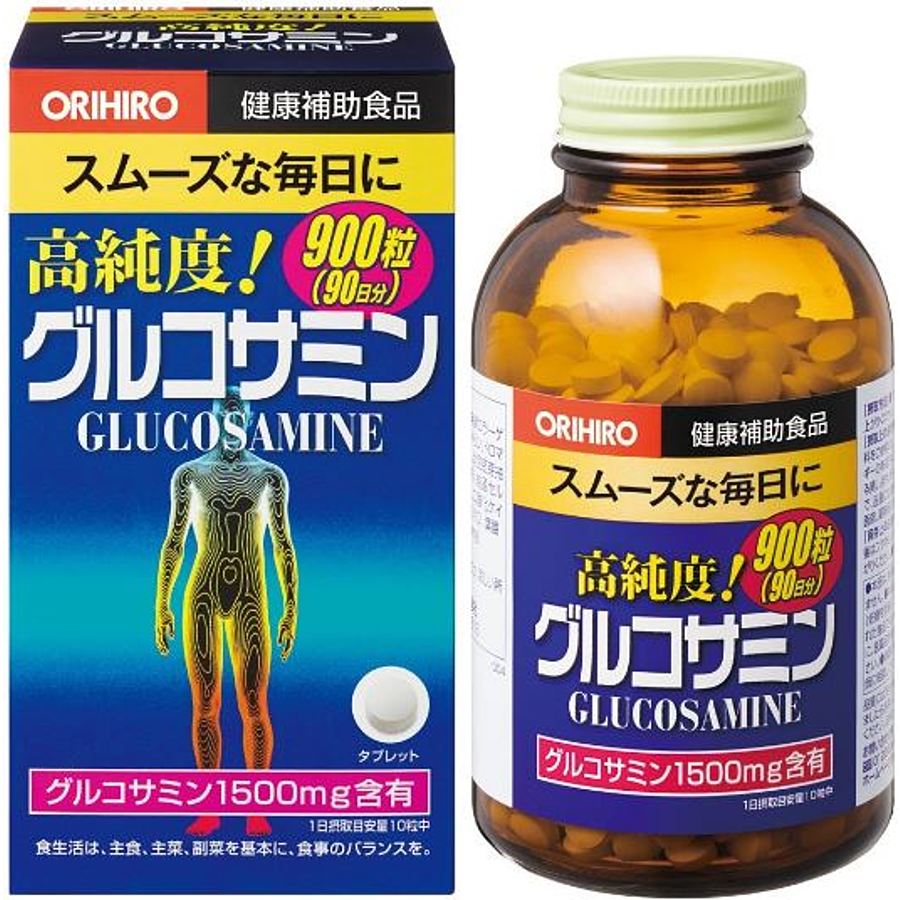 ORIHIRO Glukosamine, 225гр. Глюкозамин 900 таблеток на 90 дней